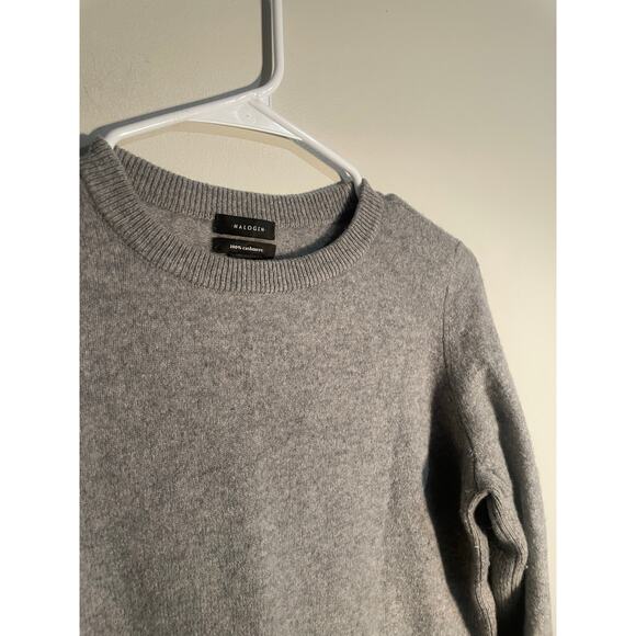 Halogen Gray 100% Cashmere Crewneck Sweater Size 1 (Small) - Picture 4 of 9